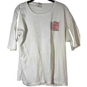 Anvil short sleeve shirt American flag acts of love our best hope cotton XL READ